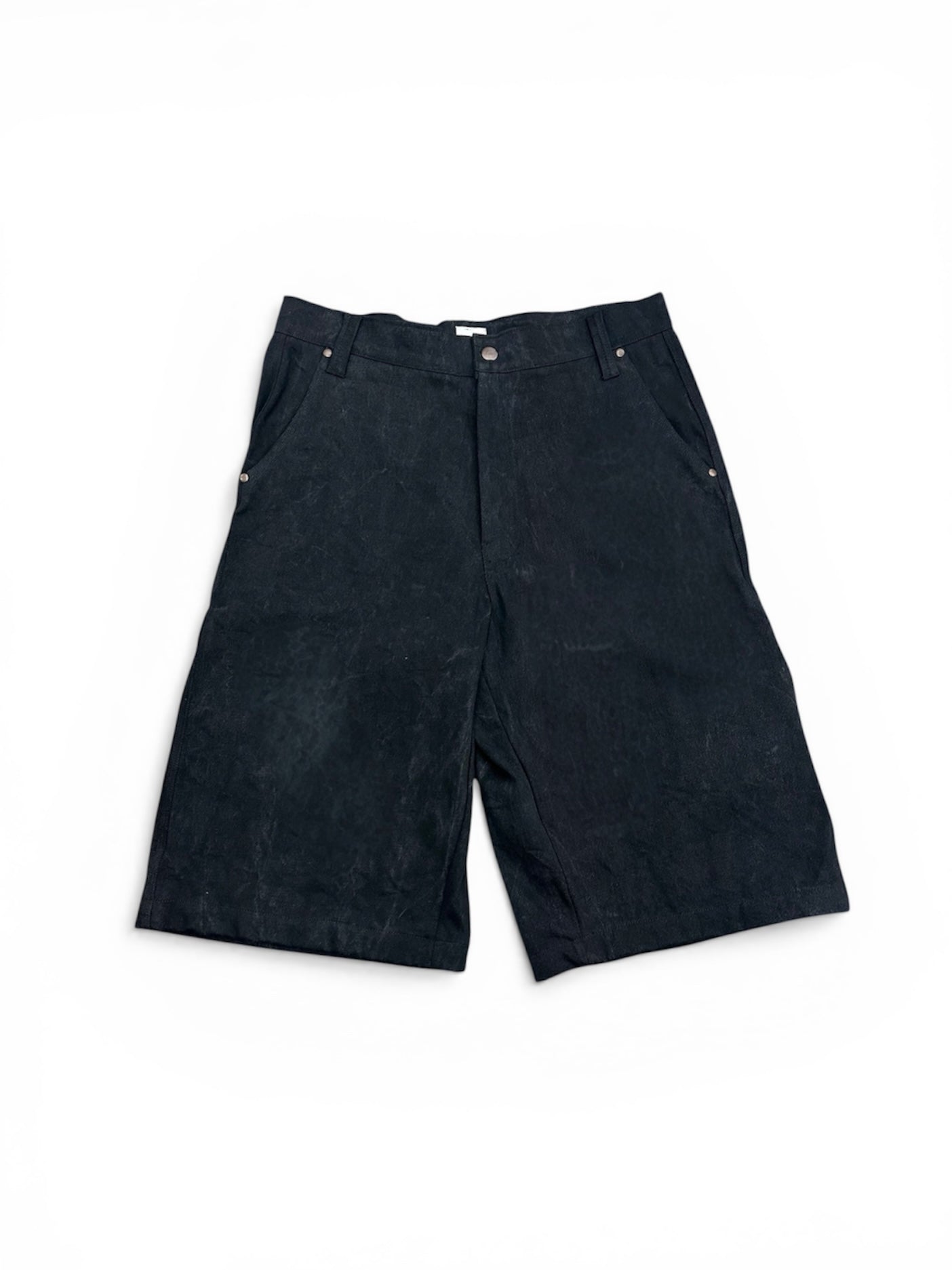 Black Denim Jorts NFP