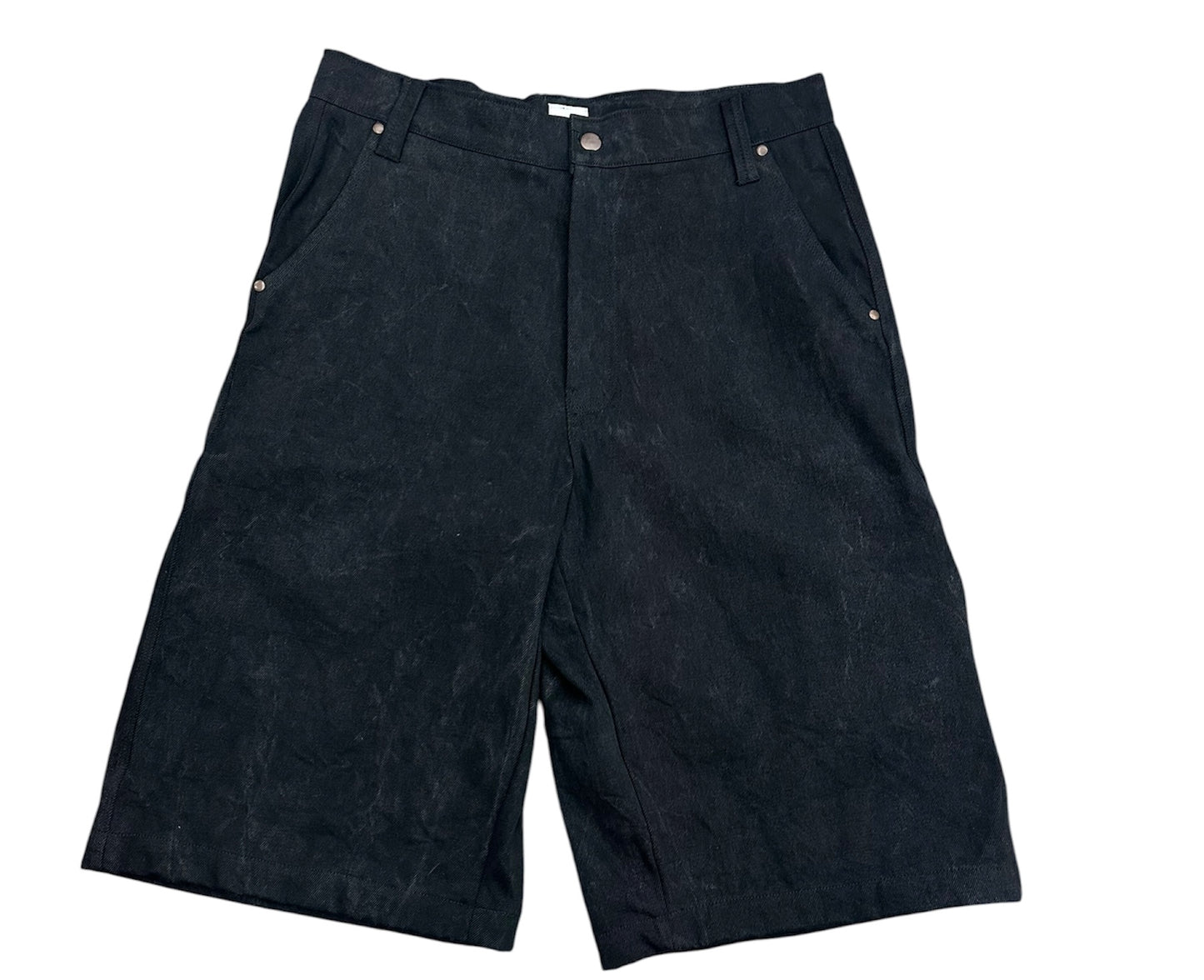 Black Denim Jorts NFP
