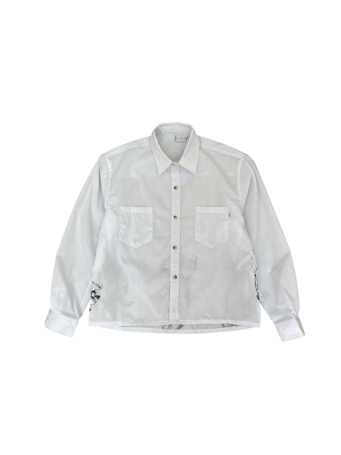 White Long Sleeve Shirt Angels