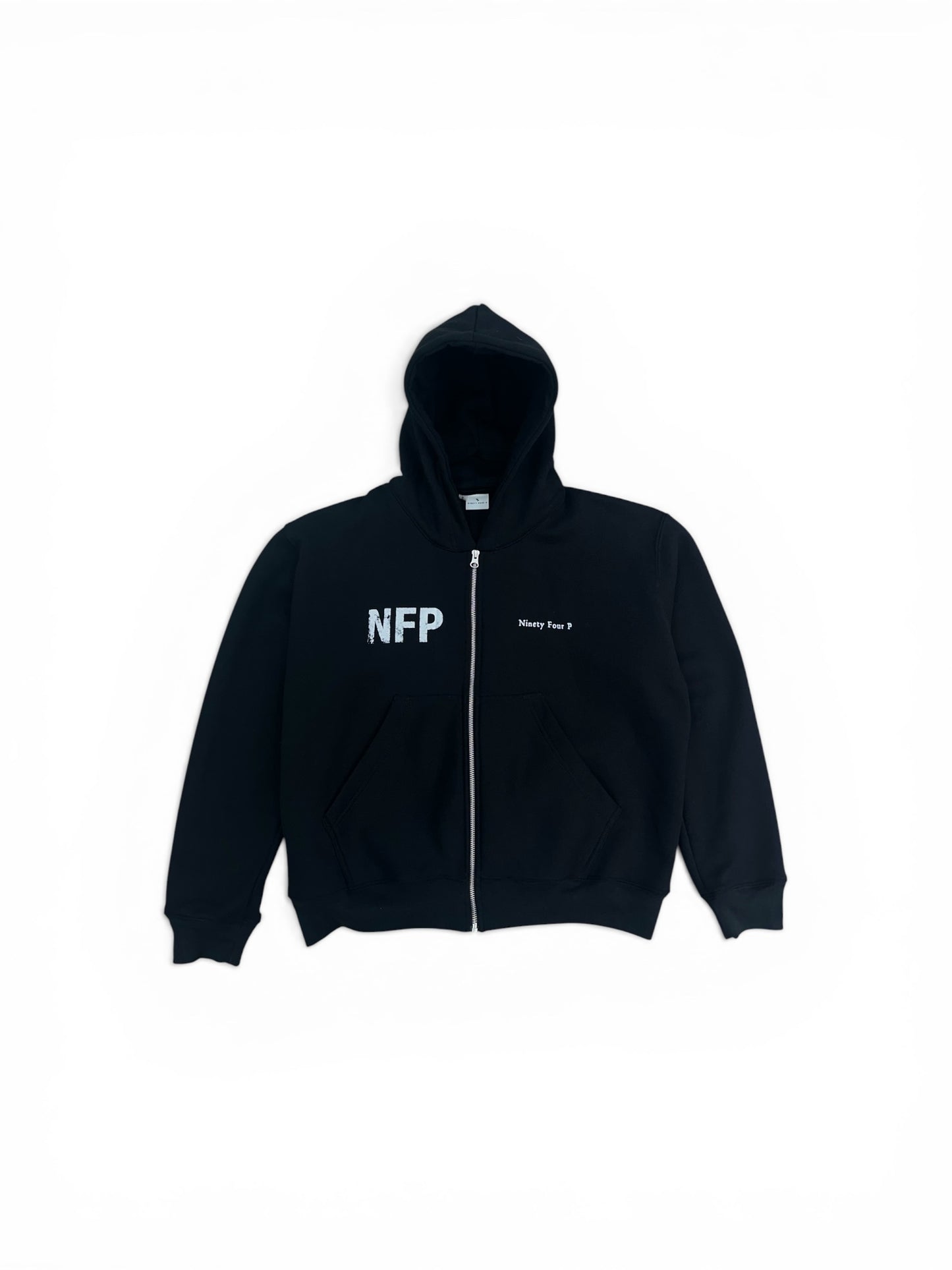 Black Zip-Up Hoodie NFP