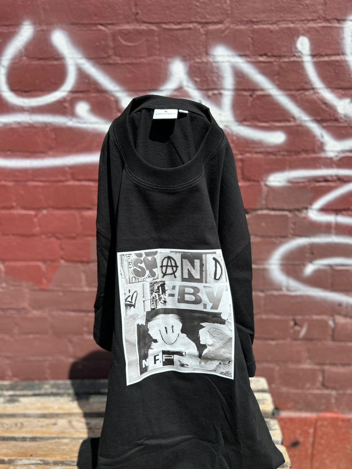 Ninety Four P x Stand By Black Tee