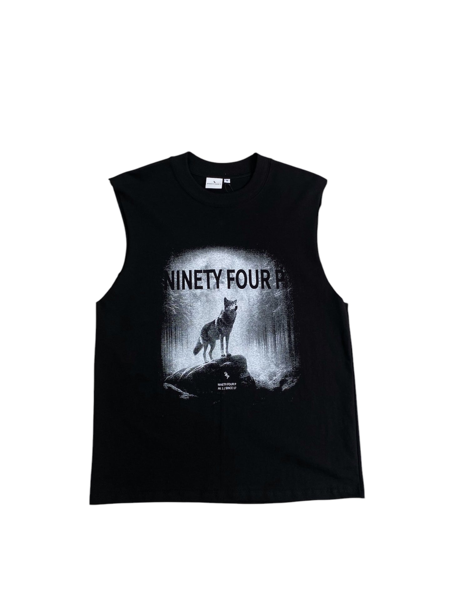 Wolf Black Tank Top Tee