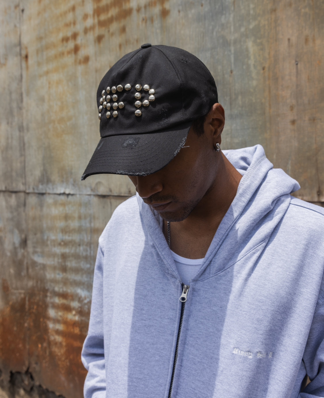 Grey Zipper Hoodie