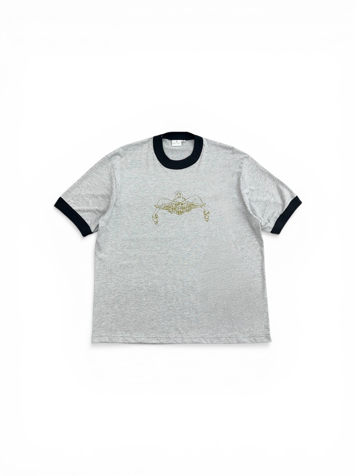 Grey Ringer Tee 90’s Club