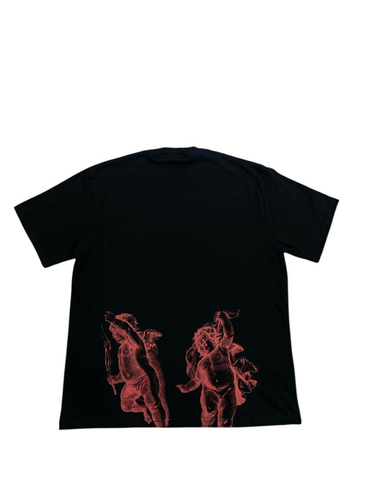 Black Tee Angels Back