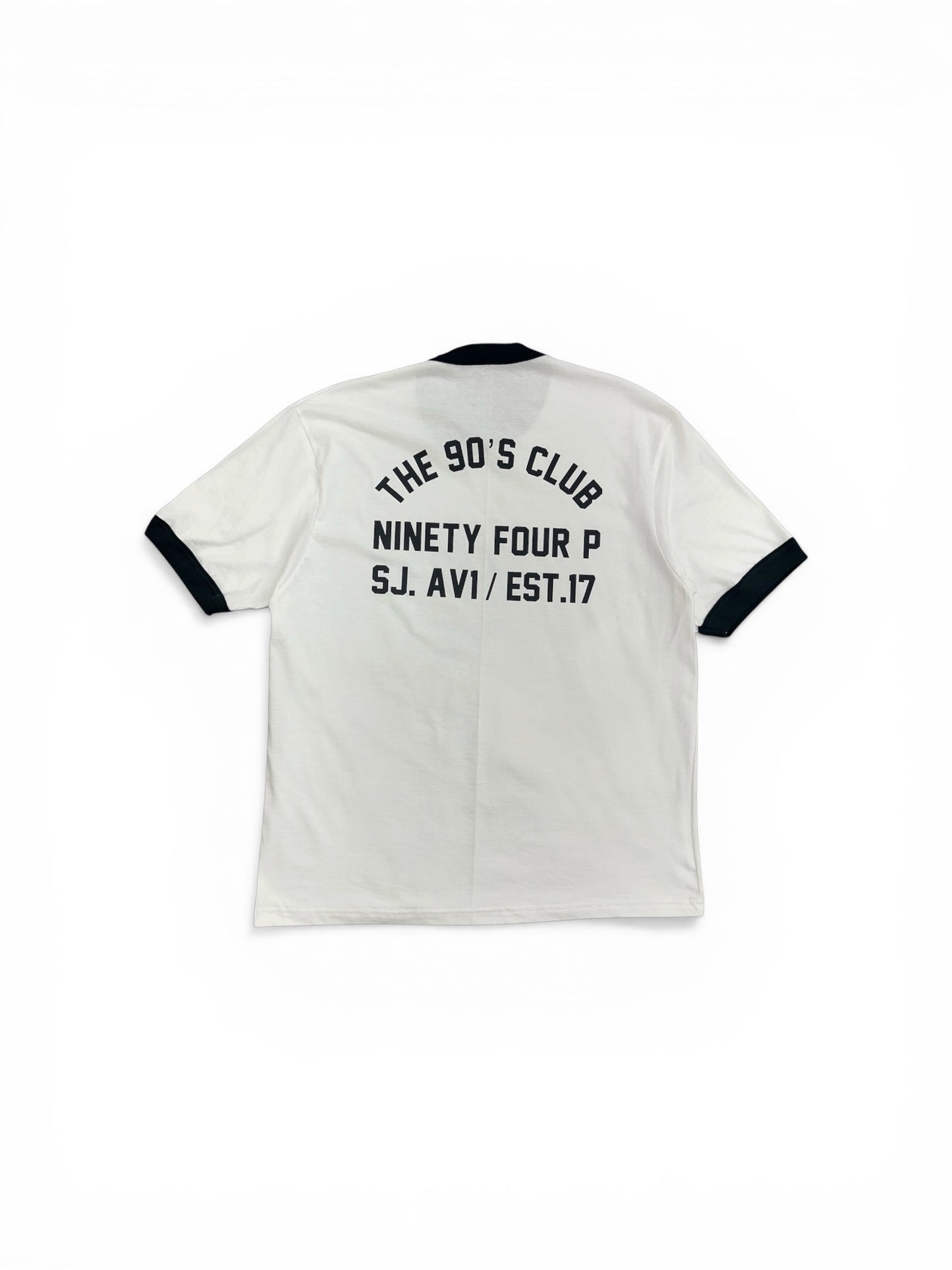 White Ringer Tee 90’s Club