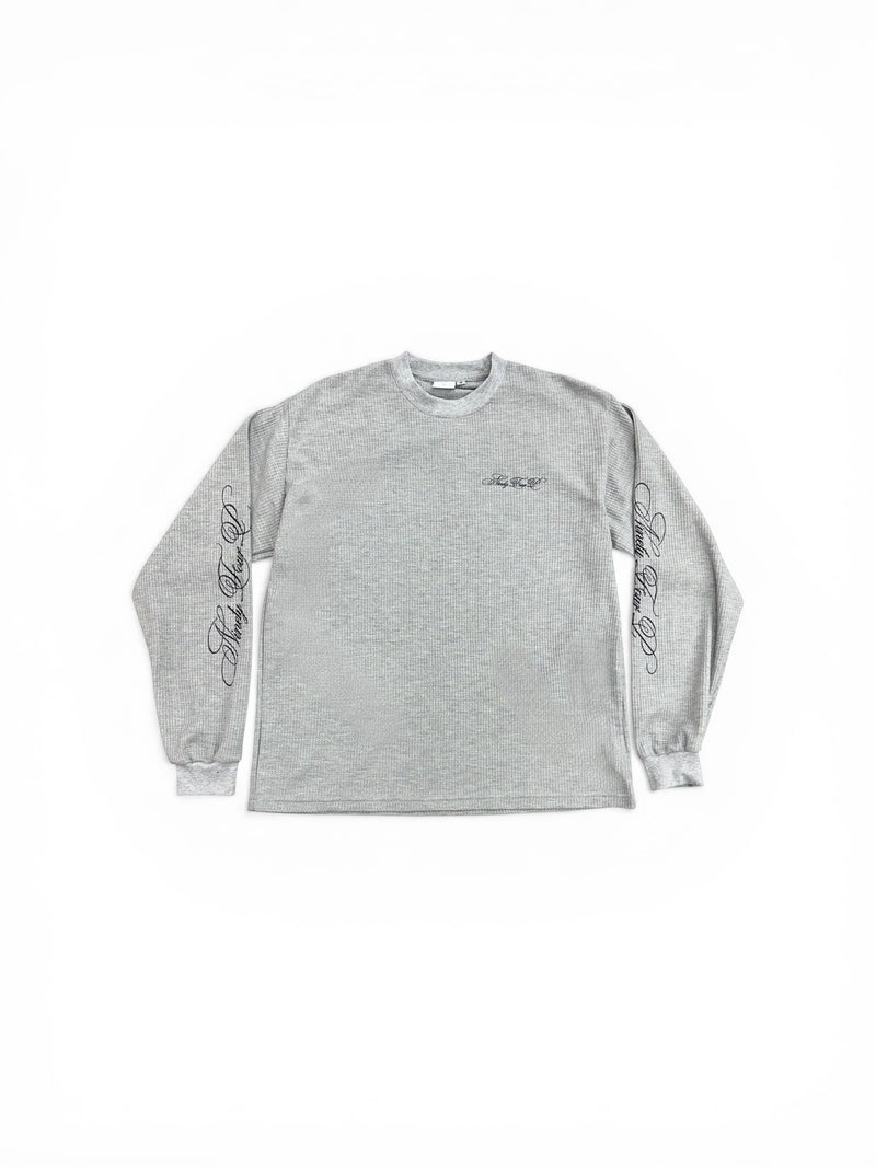 Grey Thermal Longsleeve Tee