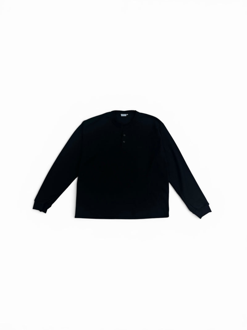 Black Thermal Henley Longsleeve NFP