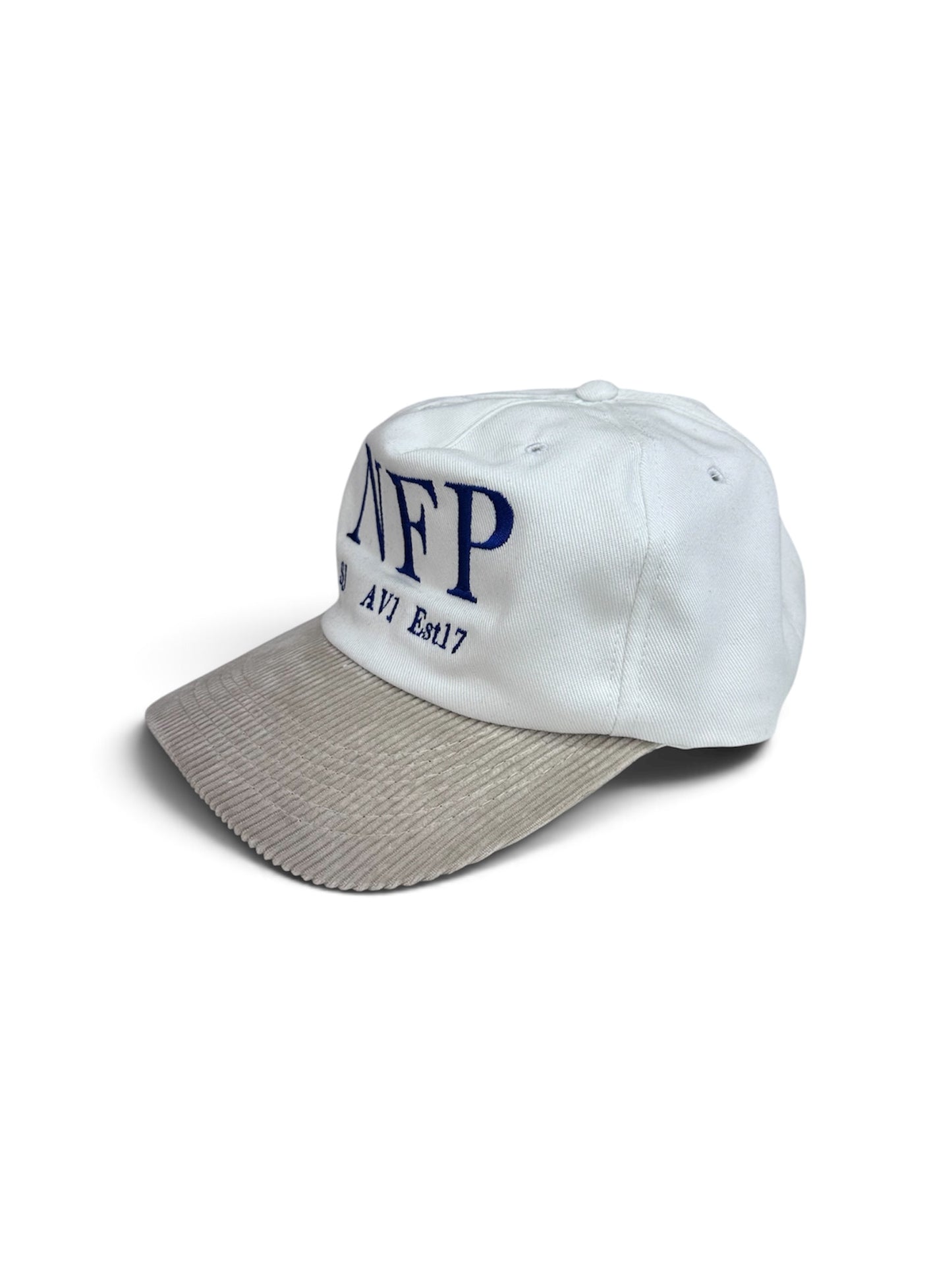 White corduroy Hat NFP