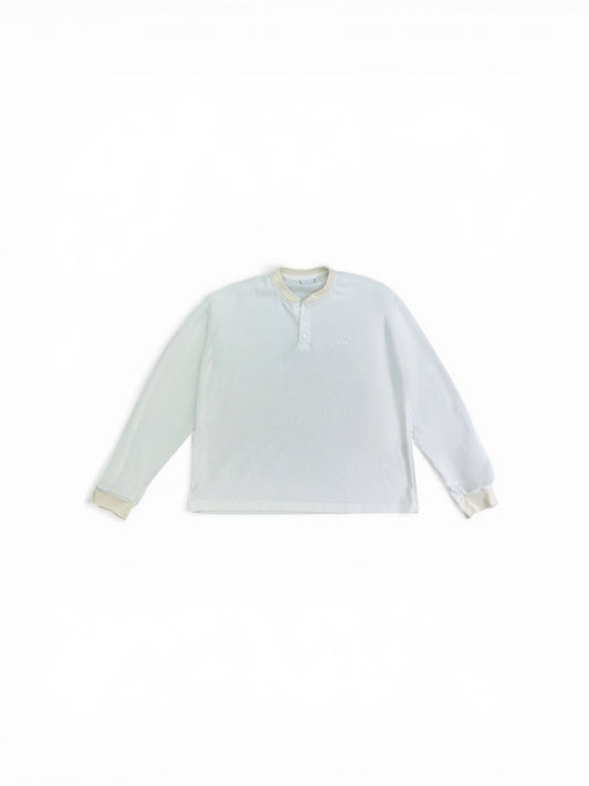 White Thermal Henley Longsleeve NFP